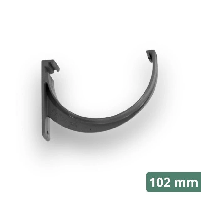 Abraçadeira/ Suporte PVC p/ Caleira 102 Cinzento