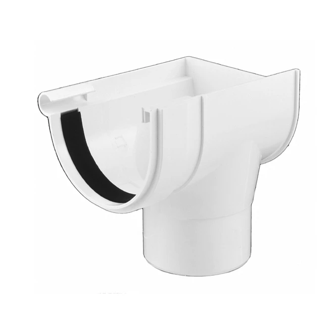 Topo Descarga ESQ p/ Caleira D25 Branco