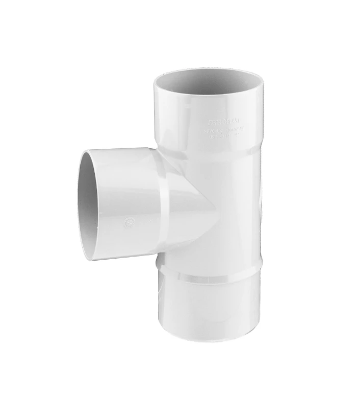 Tê PVC 75 Branco p/ Tubo de Caleira