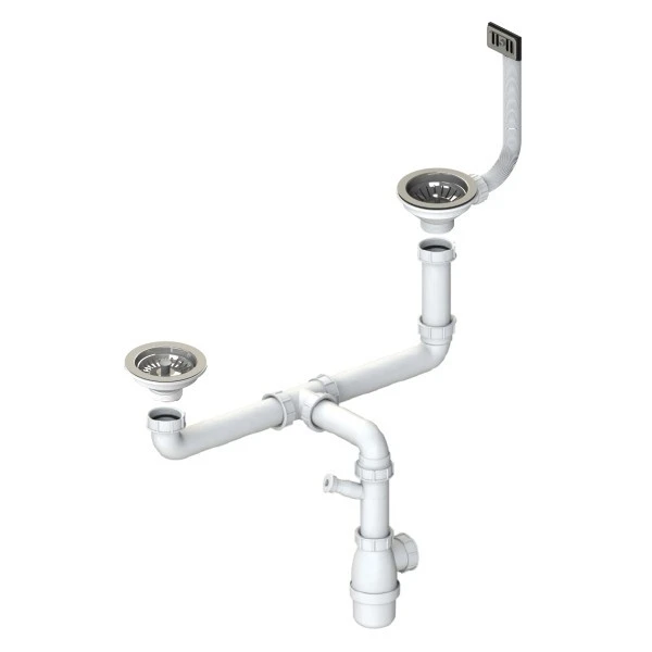Sifão Simples Lava Louça SD240 115x11/2 Inox/Respº