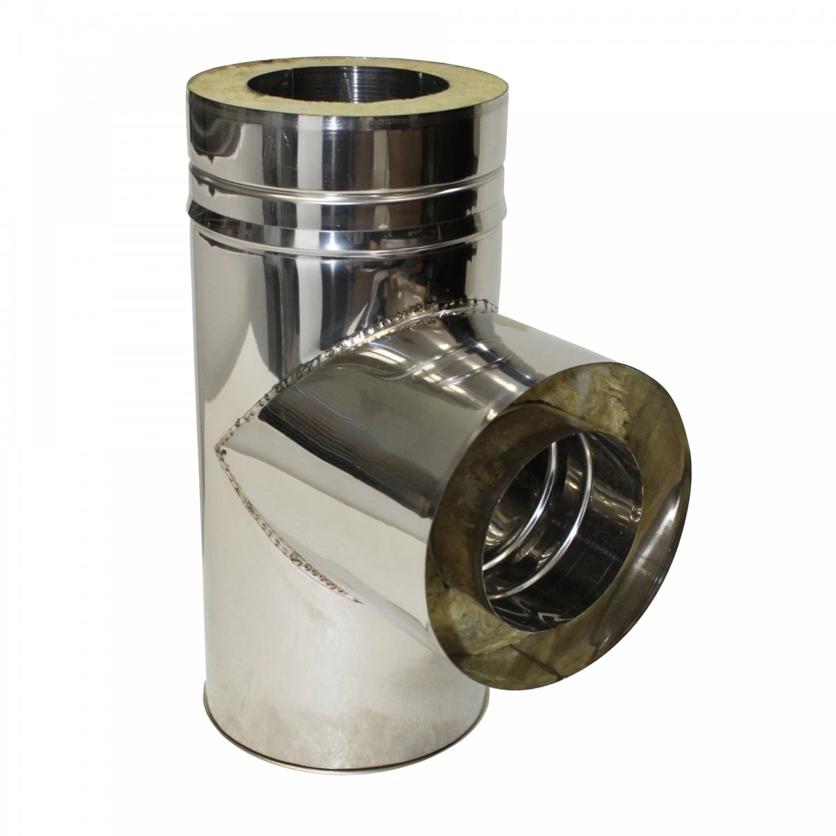 Tê Inox Duplo Pintado 080-130 c/ Tampo