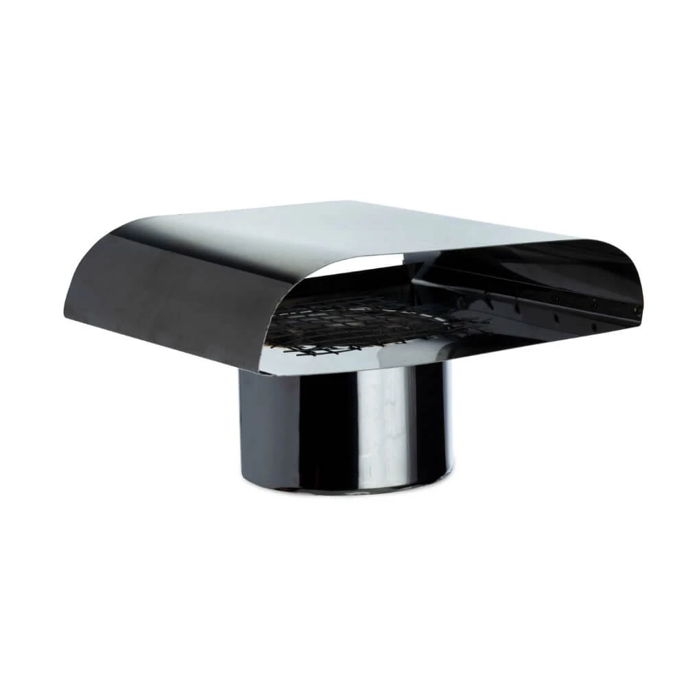 Saida de Fachada Inox c/ Rede 120
