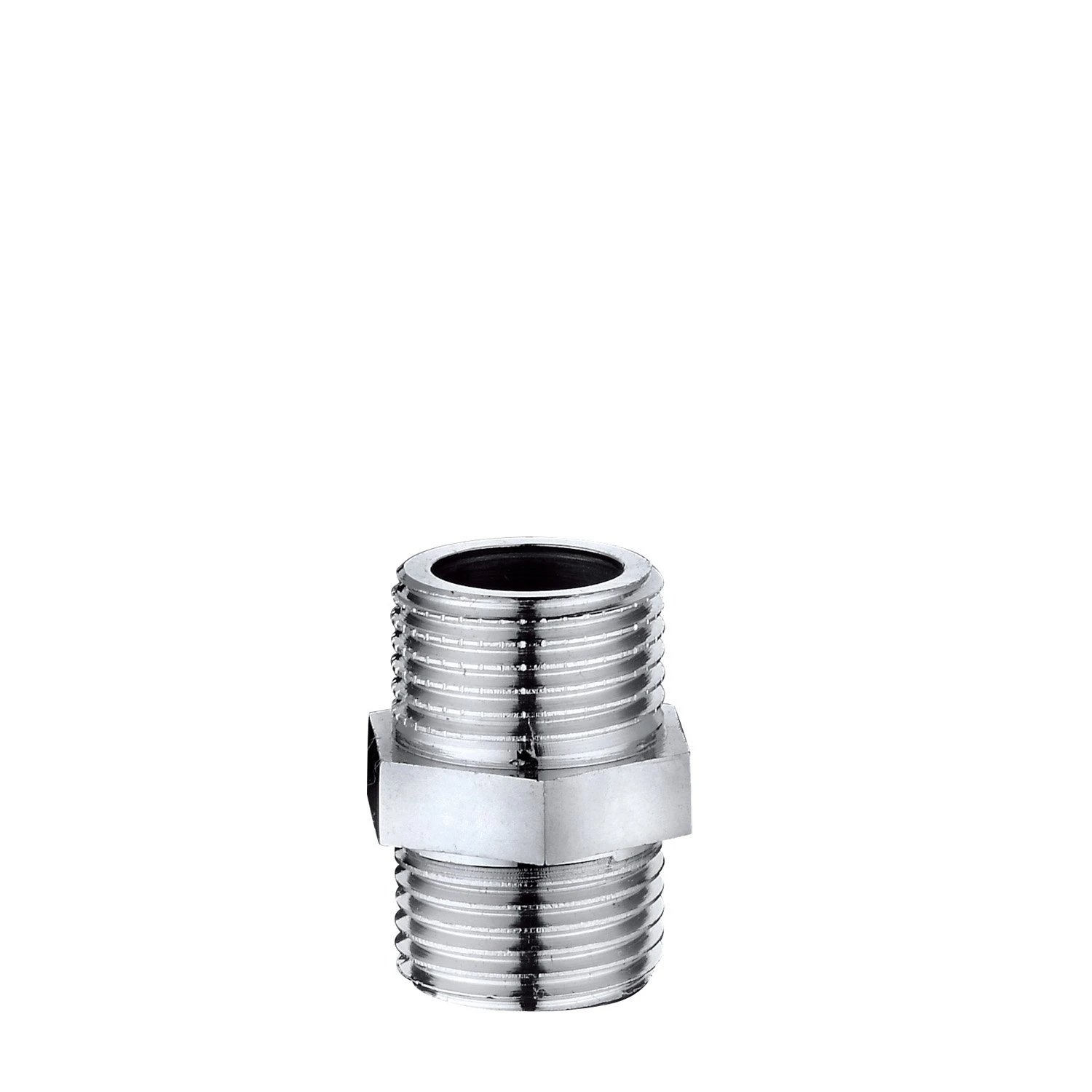 Casquilho Duplo Cromado 1/2"x1/2" L2 (1cmx2cm)