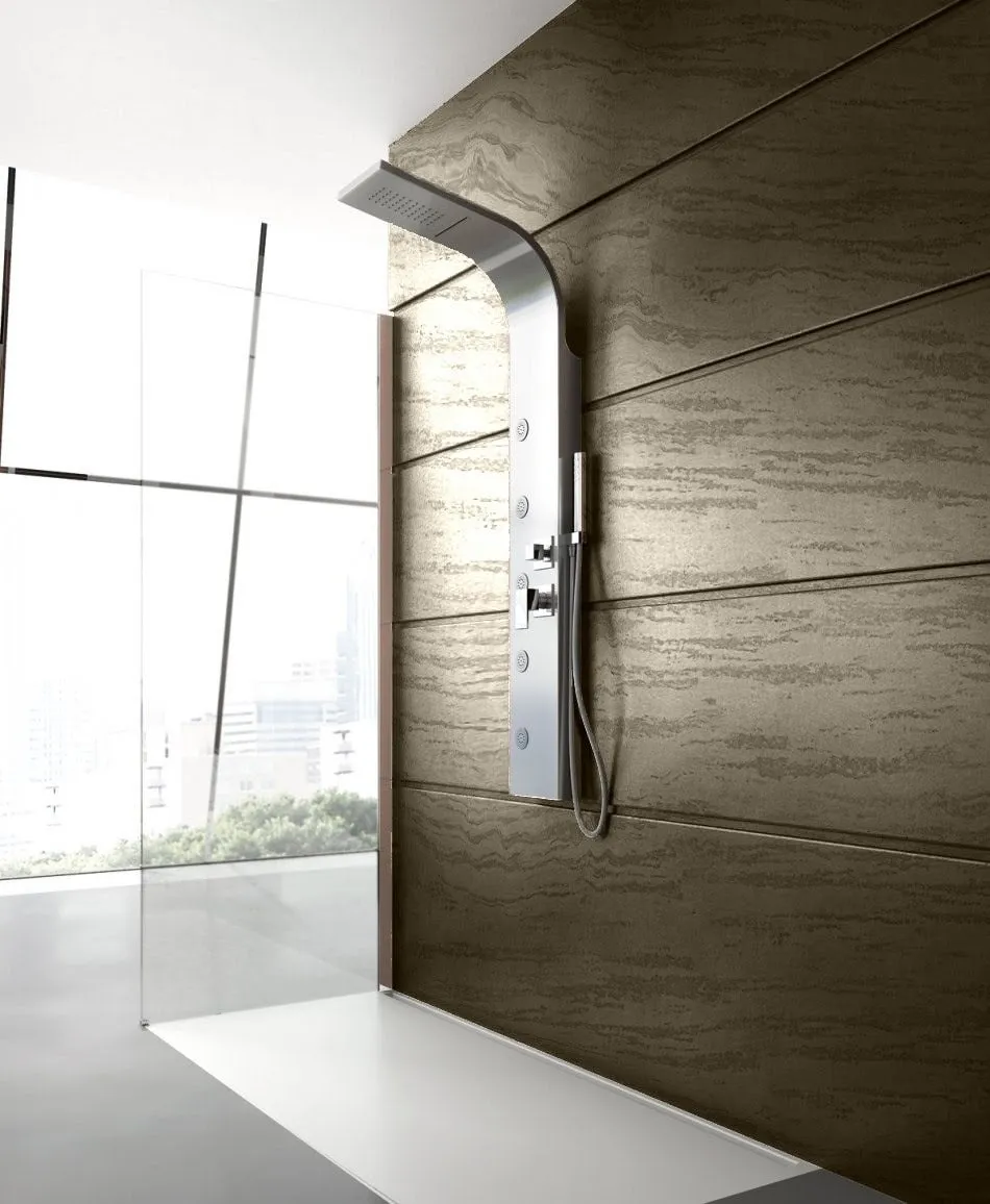 Coluna de Hidromassagem Cascata c/ 4 Pos Jato Inox Escov