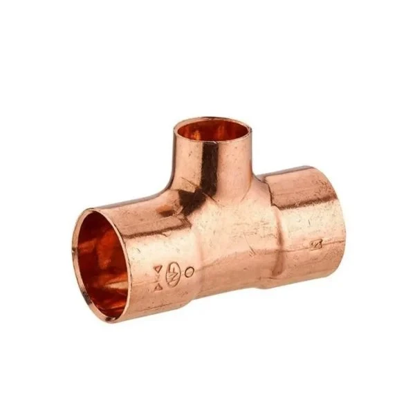 Tê de Cobre de Redução p/ Soldar 22x12x22 mm