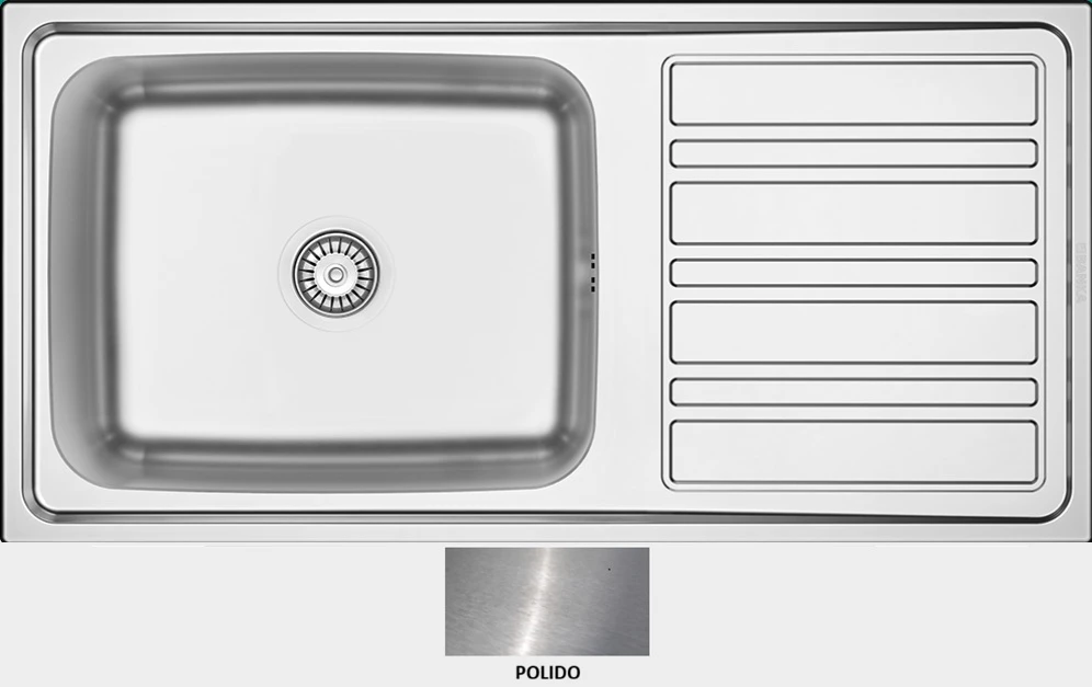 Lava -Louças Edge Mezzo 100-50 E38100 encastrar a superficie