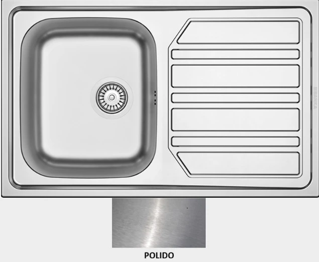 Lava -Louças Edge Mezzo 80-1 E38080 encastrar a superficie