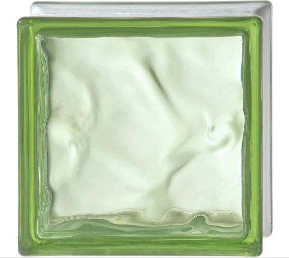 Tijolo Vidro Ondulado Verde ON 19x19x8
