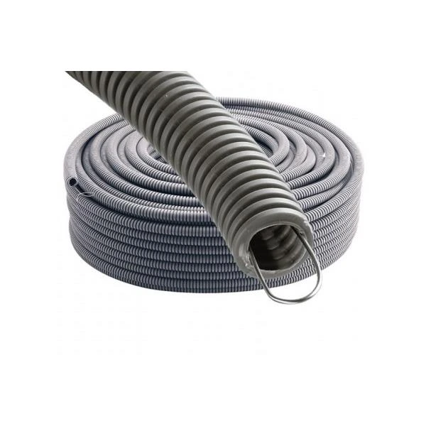 Tubo Gris Corrugado C/ guia Flexível 20mm 25m