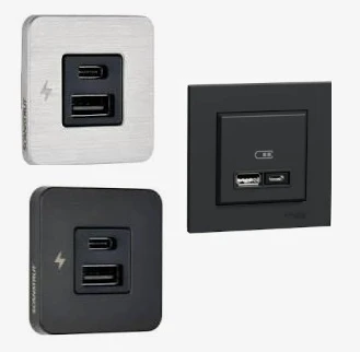 Carregador USB de Encastrar