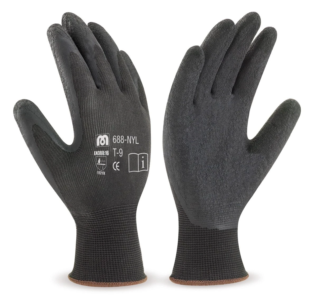 Luva Poliuretano Preto NYL 688 T08