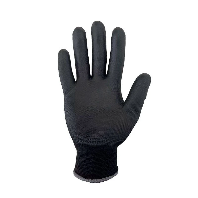 Luva c/ Palma de Poliur. Preto em Nylon G 8901 T09