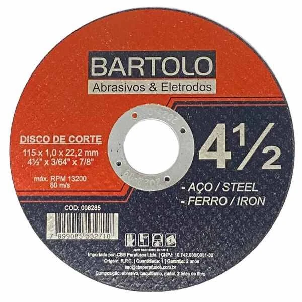 Disco A 46 T BF de Corte Plano p/ INOX/Ferro 115 1