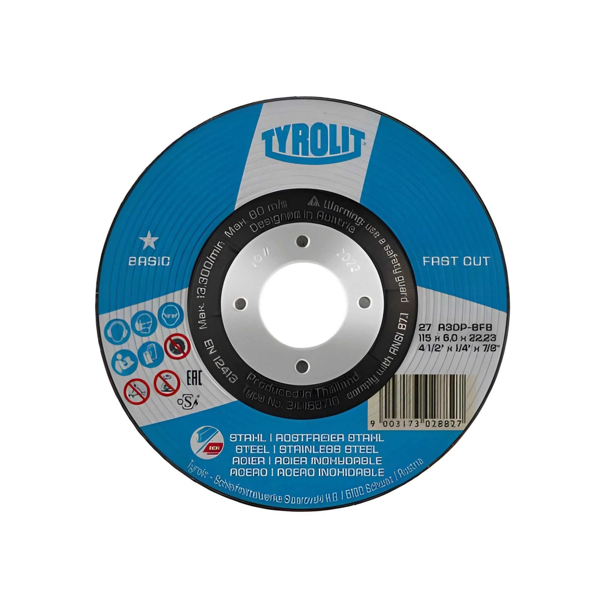 Disco A 46 T BF de Rebarbar Ferro 115 6