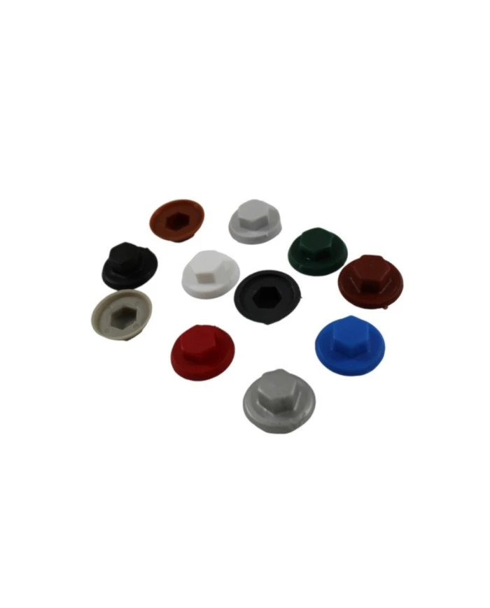 Tampa Nylon p/ Parafuso 6.3 Sext 10 Telha RAL 8004