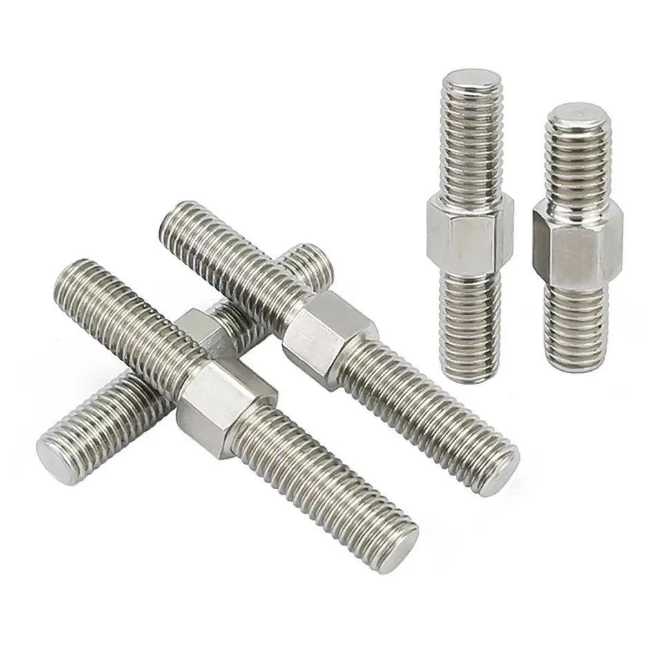 Haste Roscada c/ 2 Roscas Hexag ao Meio+Torx INOX M8x110