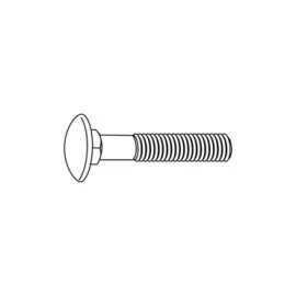 Parafuso Oval e Quadra INOX A2 DIN 603 M6x060