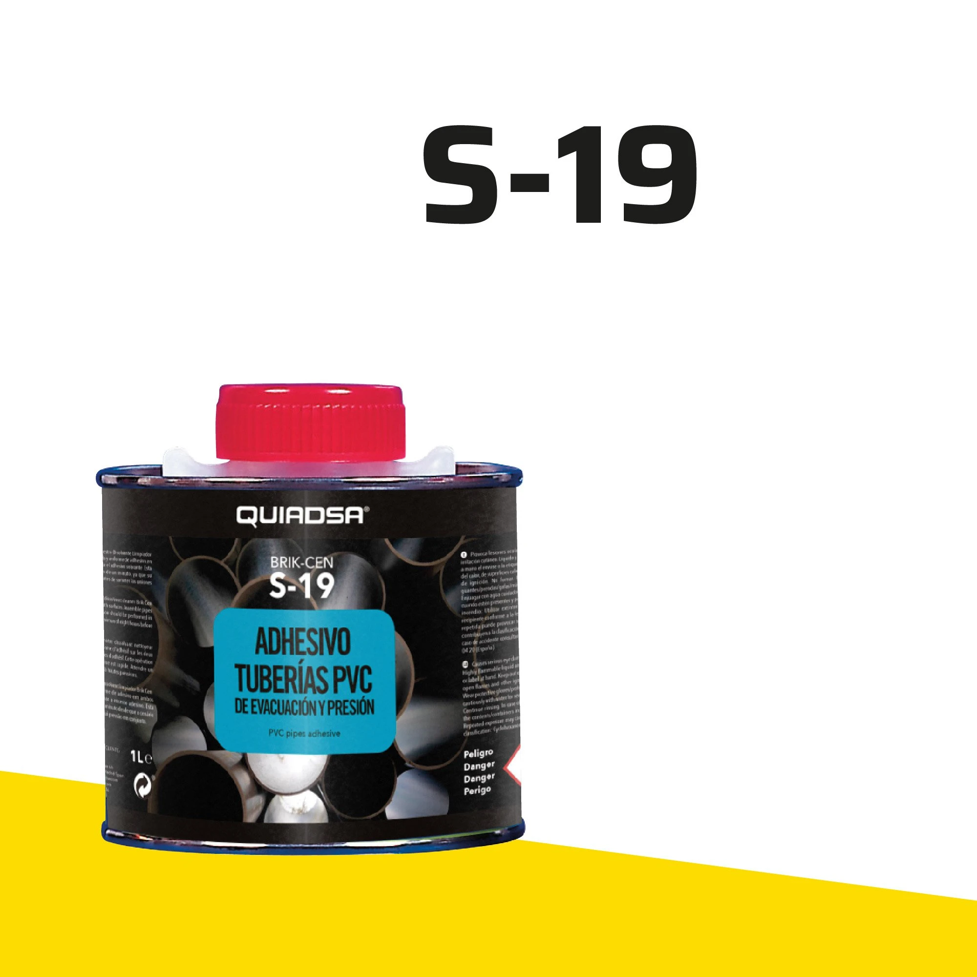 Adesivo para tubagem PVC BRIK-CEN S-19, 250 ml