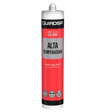 Selante de silicone oxímico BRIK-CEN CS-350, resistente a altas temperaturas 300ml