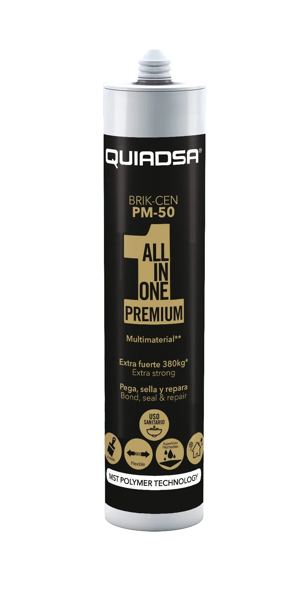 Adesivo polimérico modificado BRIK CEN branco 290ml.