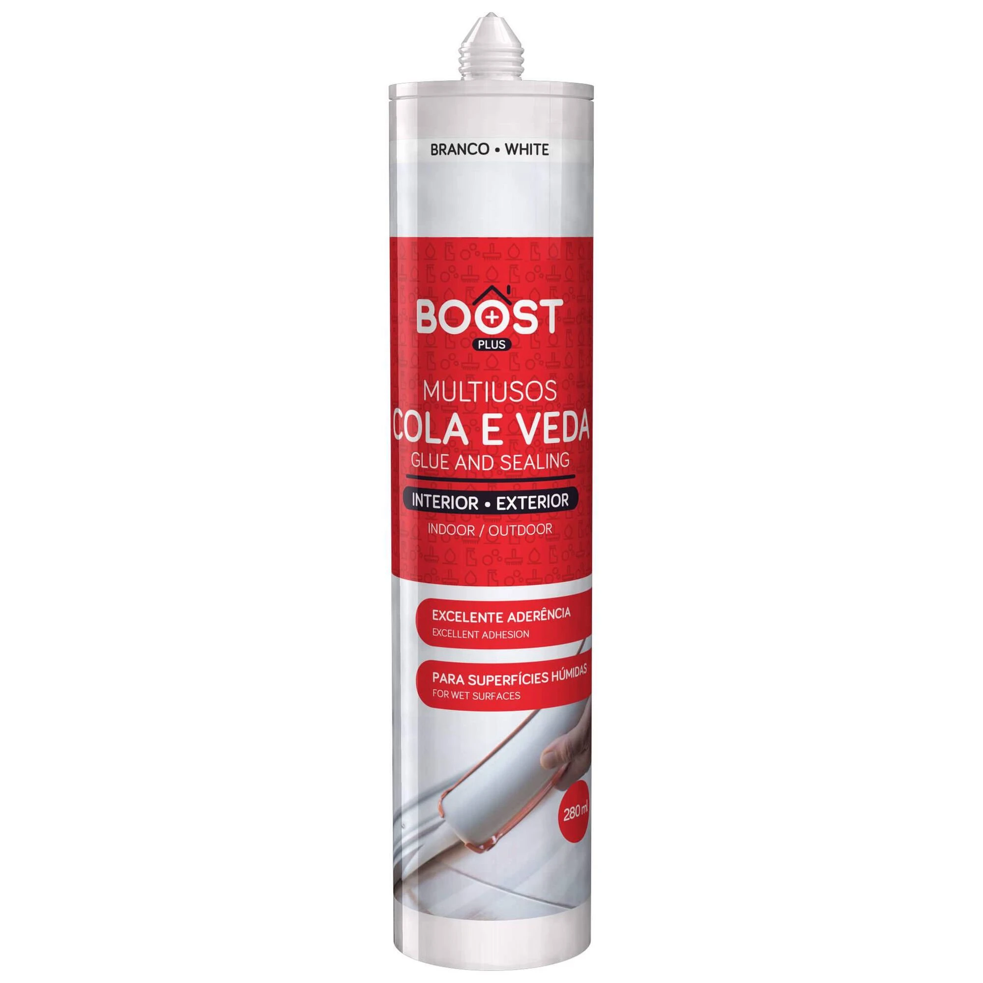 Cola e veda BR Branco 280ml.
